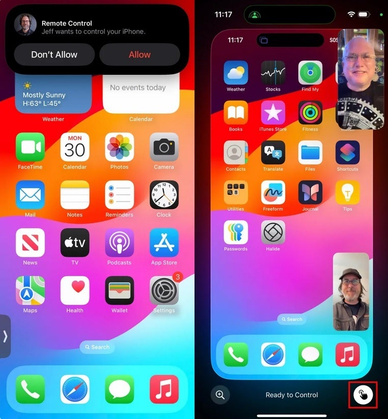 How to take complete control over your mom&#039;s iPhone remotely. | Image credit-Jeff Carlson/CNET - With iOS 18, you can remotely take control of your mom&#039;s iPhone to help her solve an issue