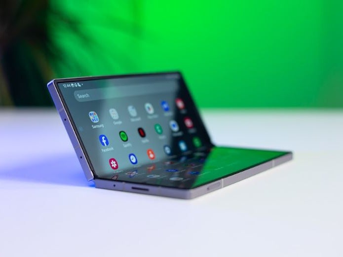 Foldable phones provide more screen real estate at the cost of a less uniform display. | Image credit — PhoneArena - Did Samsung just tease a budget Galaxy Z foldable?