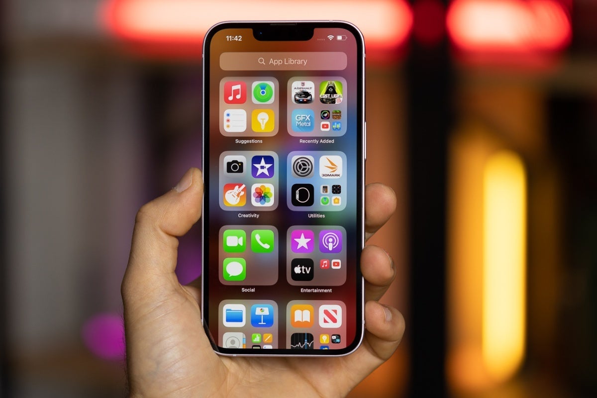 Apple iPhone 14 with notch