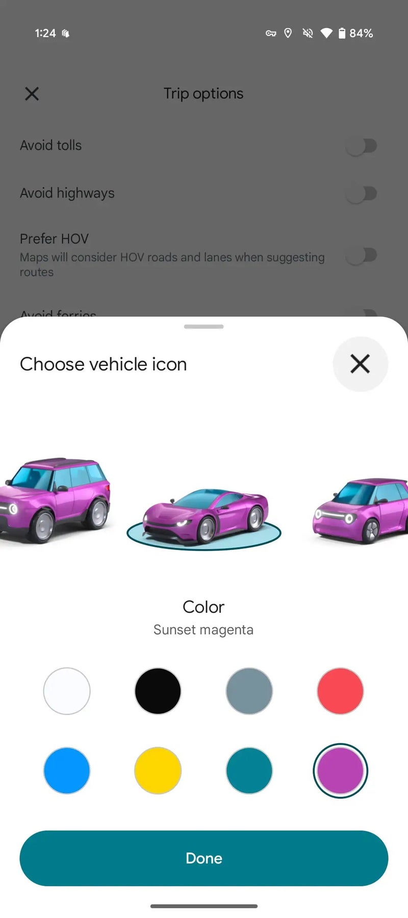 Android users, it’s your turn to get more car icon choices in Google Maps