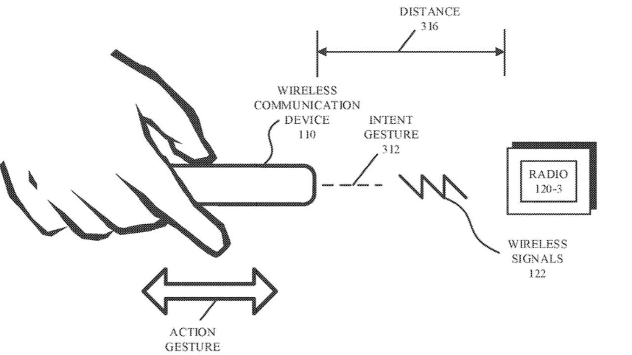 Illustration from the patent. | Image Credit - AppleInsider - Apple&#039;s new patent: control your world with a wave of your iPhone, and it should read your mind too