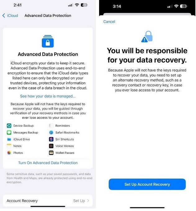 Advanced Data Protection will apply end-to-end encryption on some of your sensitive iCloud data. Image credit-PhoneArena - Those worried about losing iPhone iCloud data encryption should enable this feature right now