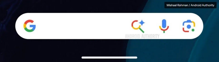 The Search bar at the bottom of the Pixel home screen includes a shortcut to AI Mode. | Image credit-Android Authority - Pixel users will soon converse with Google Search&#039;s AI Mode to get answers from the home screen