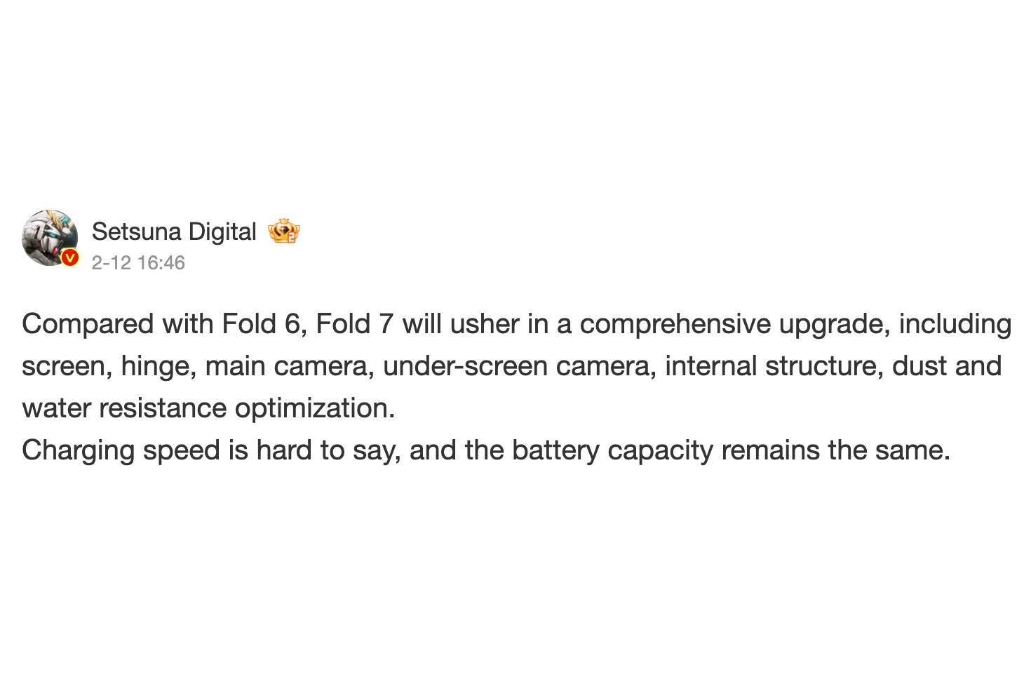 Fold 7 camera specs