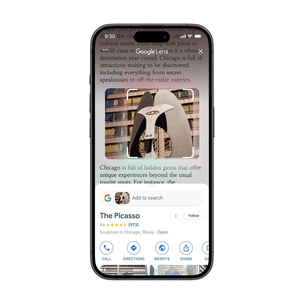 search your screen on Chrome iOS