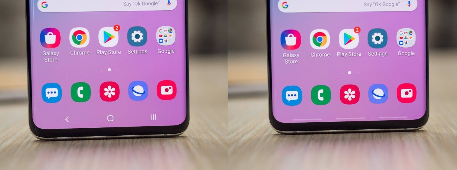 Android gives you a consistent way to go back either via an actual button or a simple swipe gesture from EITHER side of the screen. | Image by PhoneArena - Six features that Apple is shamelessly sleeping on