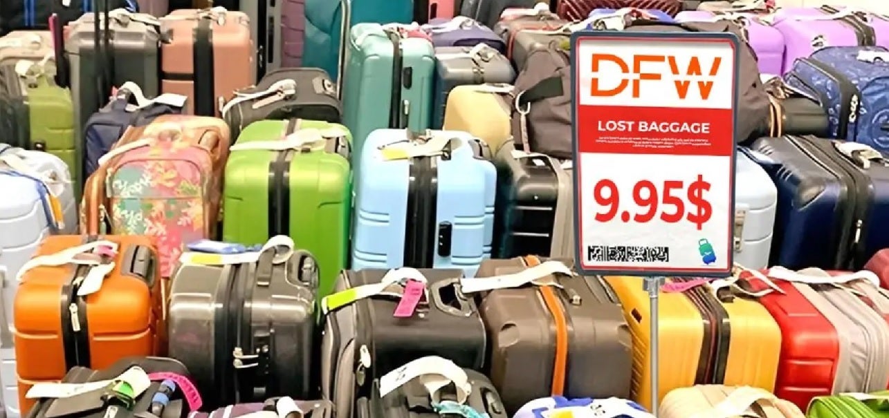 AirTags can help you get your luggage back before it ends up in a pile of lost bags for sale. | Image credit-View From The Wing - Airline known for losing their customers&#039; bags now uses data from AirTags to get them back