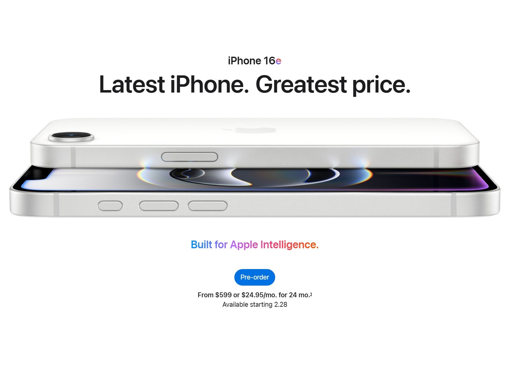 Welp… That just won’t fly, Apple. | Image credit — Apple - The excitement around iPhone 16e has come crashing down hard