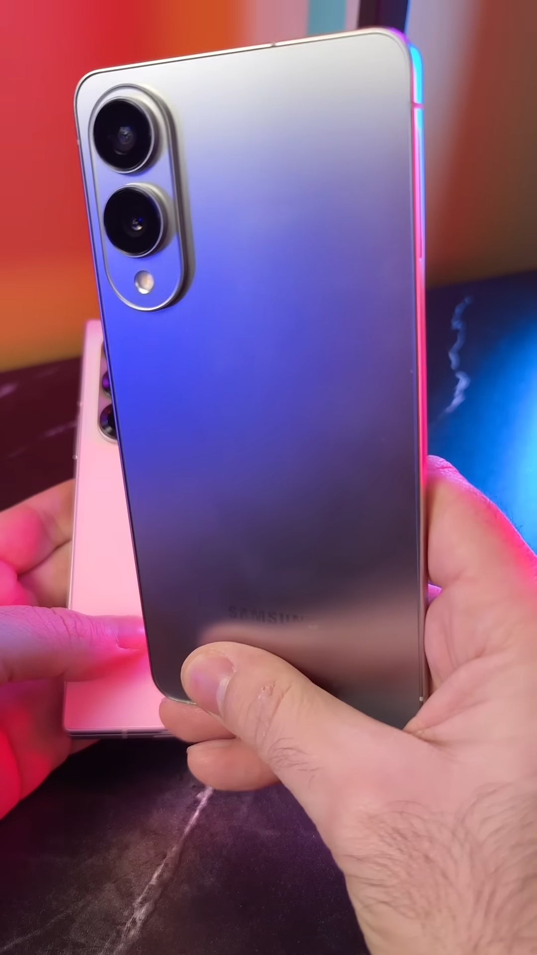 A still from the now removed video of the Galaxy S25 Edge. | Image credit — Alexis Garza - Galaxy S25 Edge hands on video shows off slim design and key specs [UPDATED]