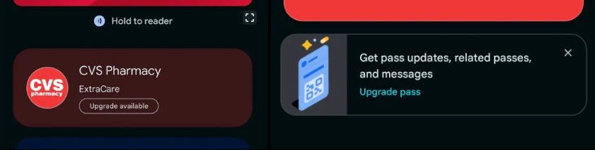 Google Wallet screenshot