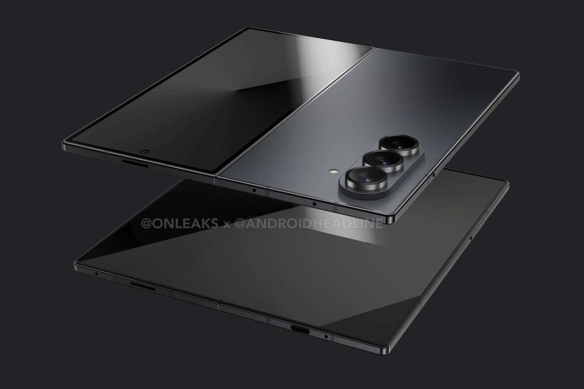 Leaked Samsung Galaxy Z Fold 7 render