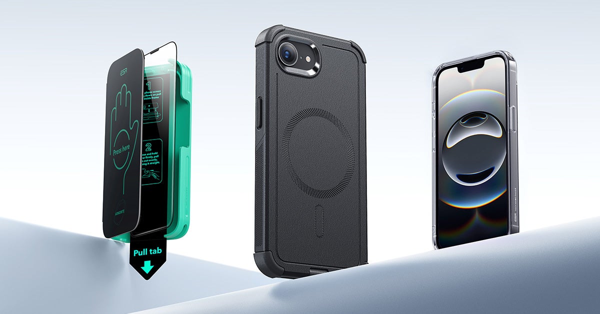 Get the ultimate kit for iPhone 16e with ESR’s HaloLock cases and screen protectors!