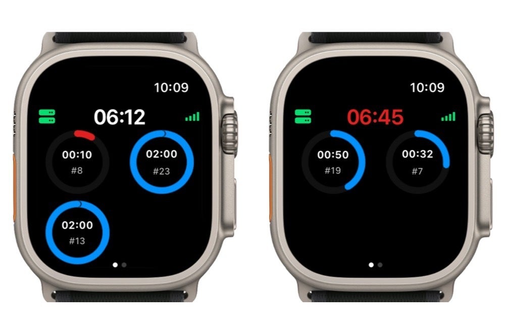 Show image of Apple watches with the NHL Comms app