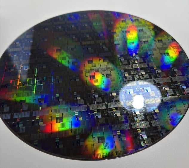 Test silicon wafer found by a Redditor in a dumpster near TSMC&#039;s Fab 16. | Image credit-Reddit subscriber&amp;nbsp;AVX512-VNNI - TSMC tossing silicon wafers in garbage cans near fabs not considered &quot;chip binning&quot;