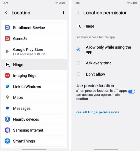 An attacker can learn which apps you have in your Secure Folder by looking at the Permission Manager on your Galaxy device. | Image credit-Android Authority - Samsung&#039;s Secure Folder has major flaw allowing images to be viewed under certain conditions