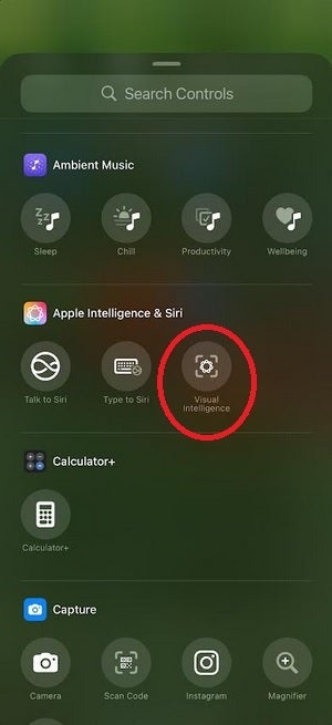 With iOS 18.4 beta 2 you can add Visual Intelligence to the Control Center. | Image credit-PhoneArena - Latest iOS 18.4 beta is full of great features that you can access now