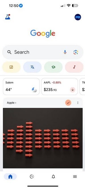 Google Search on the iPhone. | Image credit-PhoneArena - Google desperate to avoid having to divest its search business