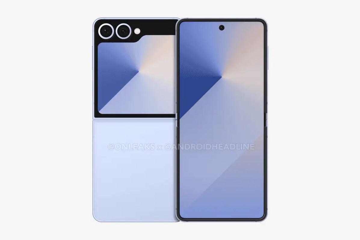 Leaked render of the Samsung Galaxy Z Flip 7