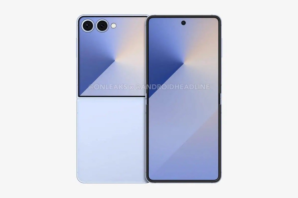 Leaked render of the Samsung Galaxy Z Flip 7