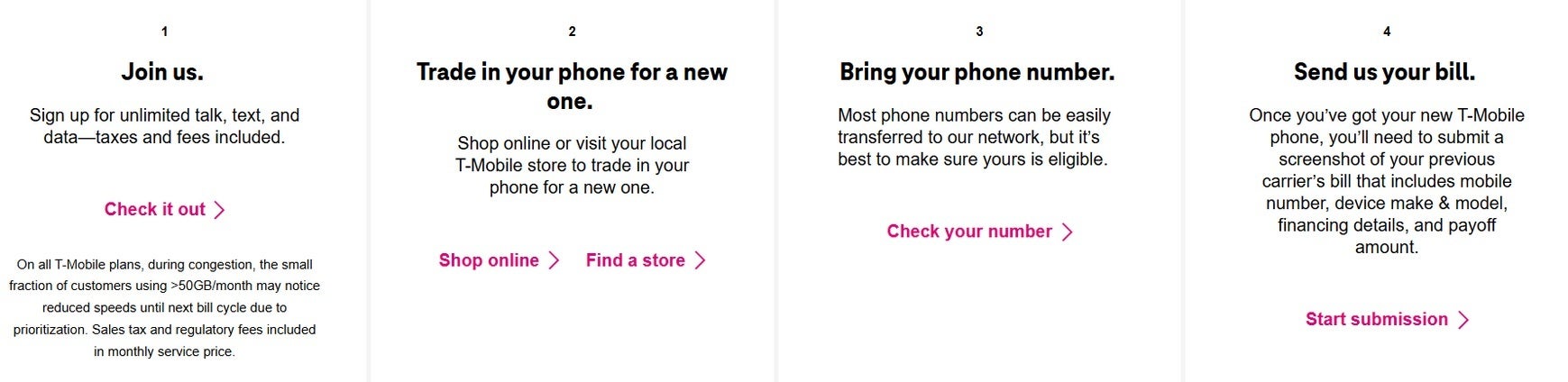 How to take advantage of T-Mobile&#039;s Carrier Freedom promotion. | Image credit-T-Mobile - Report says T-Mobile will hike payouts and bill credits to those making the switch starting today