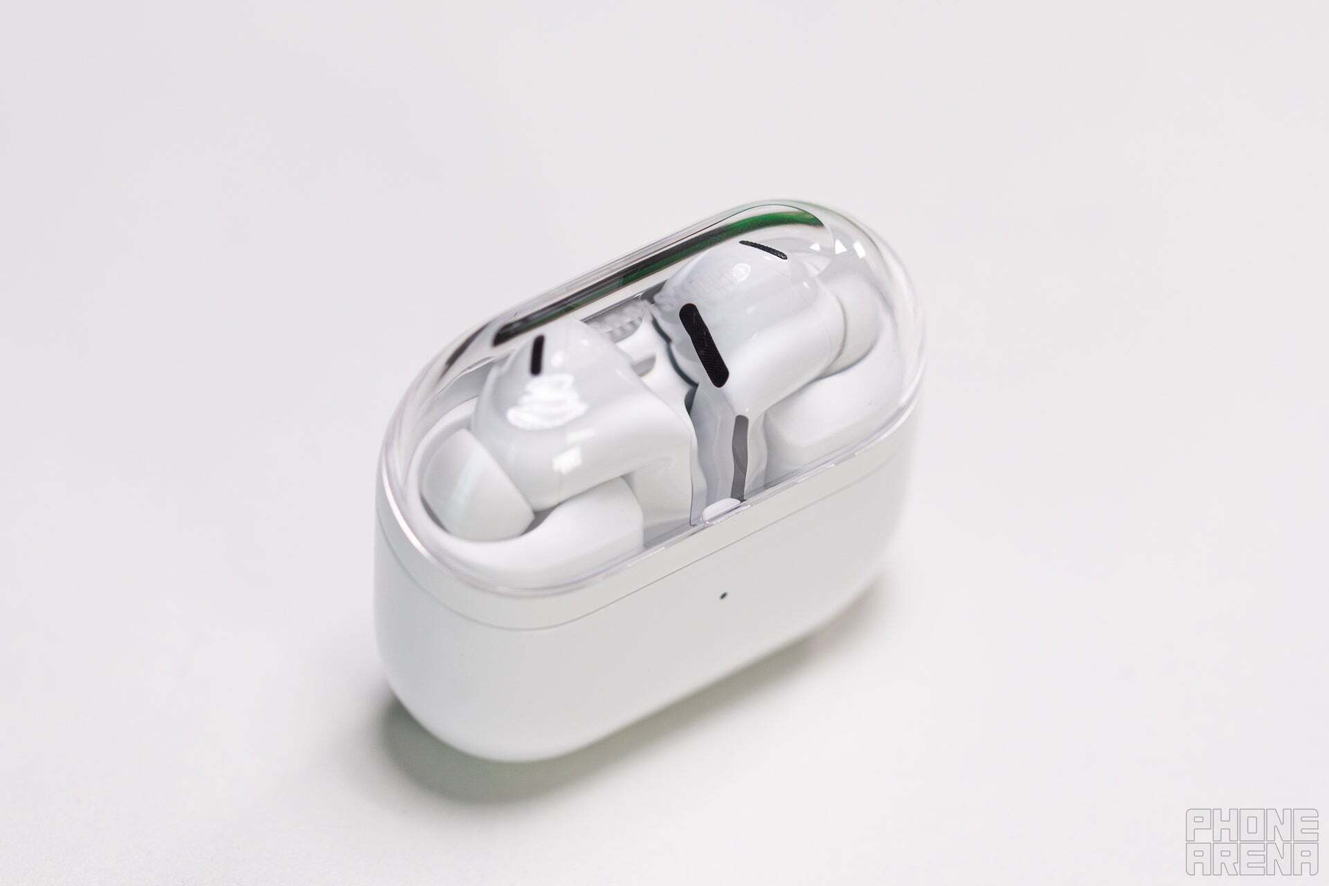 A close-up of Galaxy Buds 3 Pro.