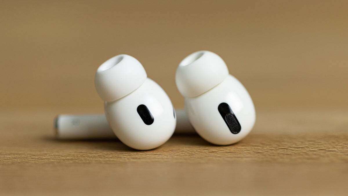 A close-up of Apple AirPods Pro 2.