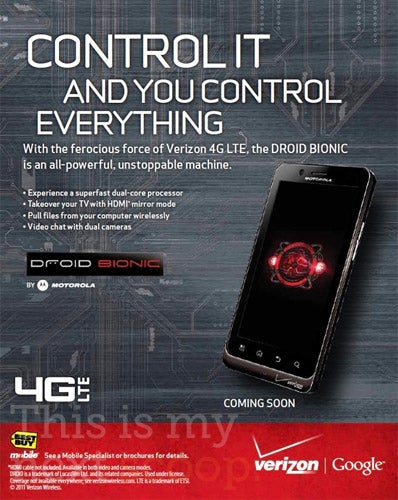 This leaked ad allegedly shows off the long awaited Motorola DROID Bionic - Motorola DROID Bionic makes appearance in Best Buy ad