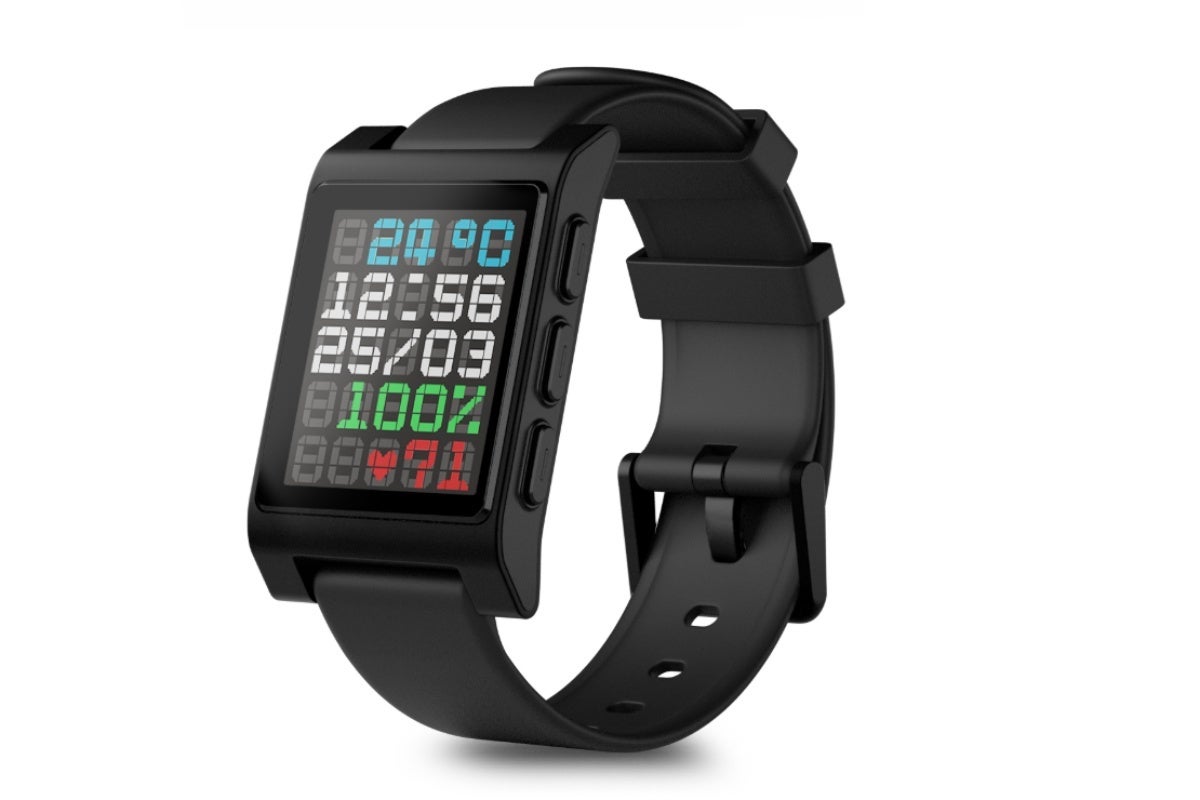 The Core Time 2 smartwatch with PebbleOS is bigger, more colorful, and more modern, but it&#039;s not exactly ready for primetime yet. | Image Credit -- Core Devices - Pebble is back in business (sort of) with two new retro-style smartwatches up for pre-order now