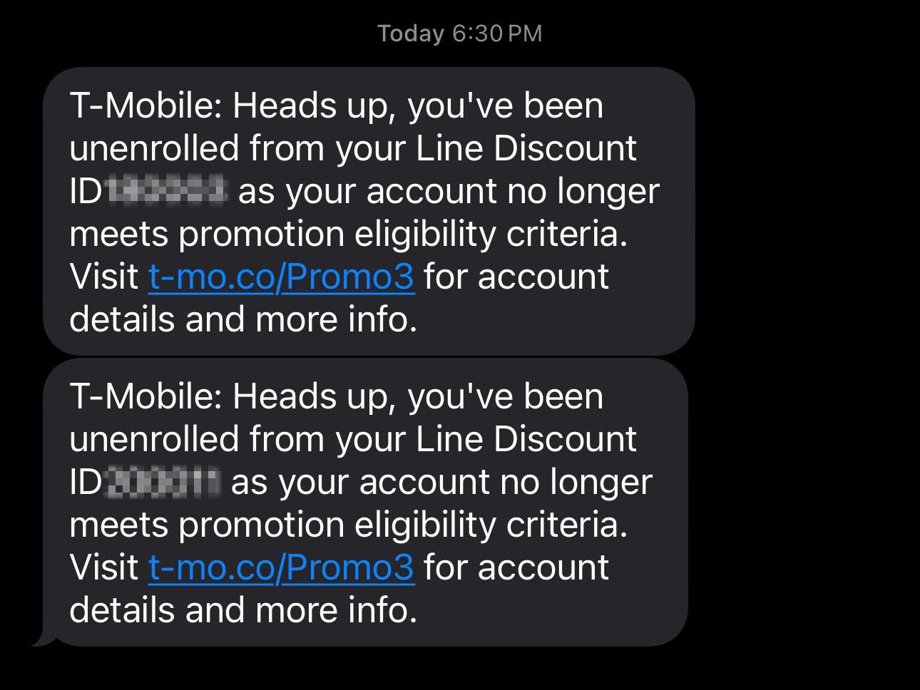 Image credit — Reddit - You might lose your free T-Mobile lines but it’s nothing to panic about