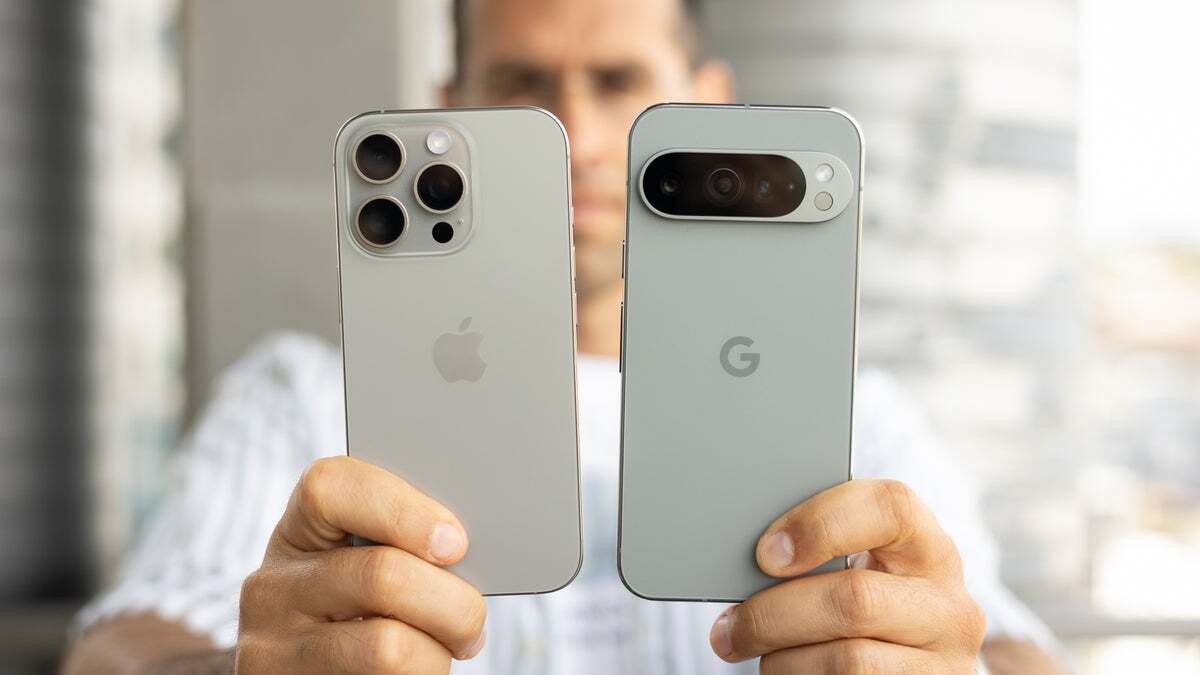 Pixel 9 Pro vs iPhone 16 Pro. | Image credit – PhoneArena - The newborn Pixel 9a returns to sane design and so should the Pixel 11 in 2026