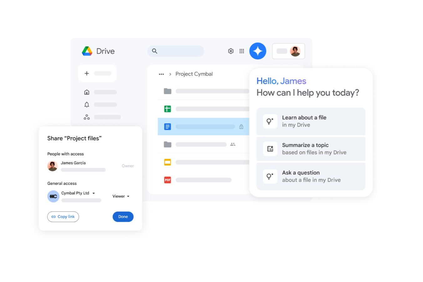 A screenshot of the Google Drive app on a Windows laptop.