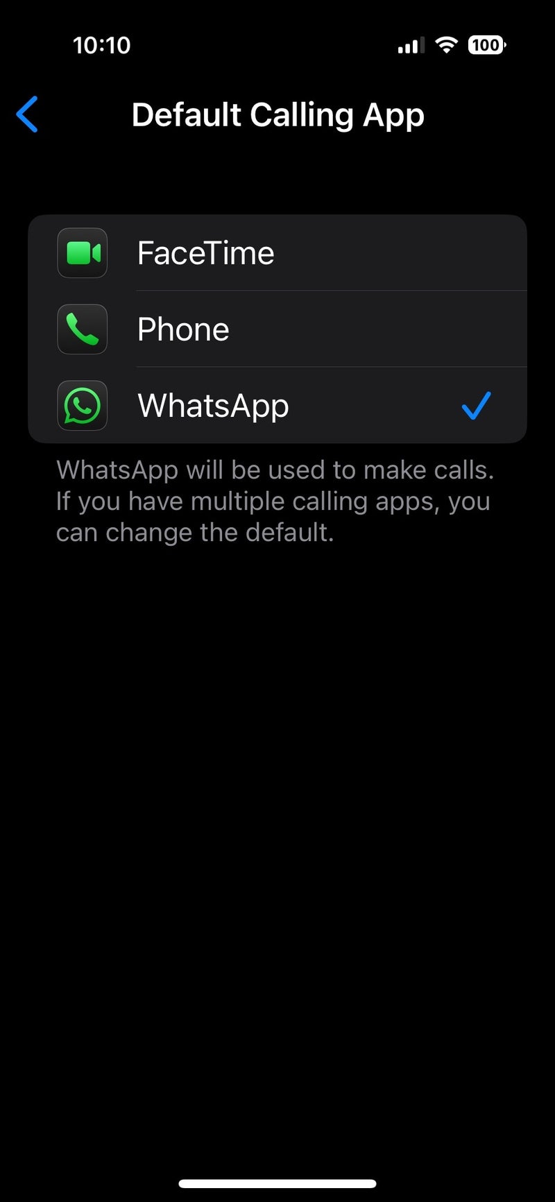 iPhone users can now set this third party app as their default for calls and texts