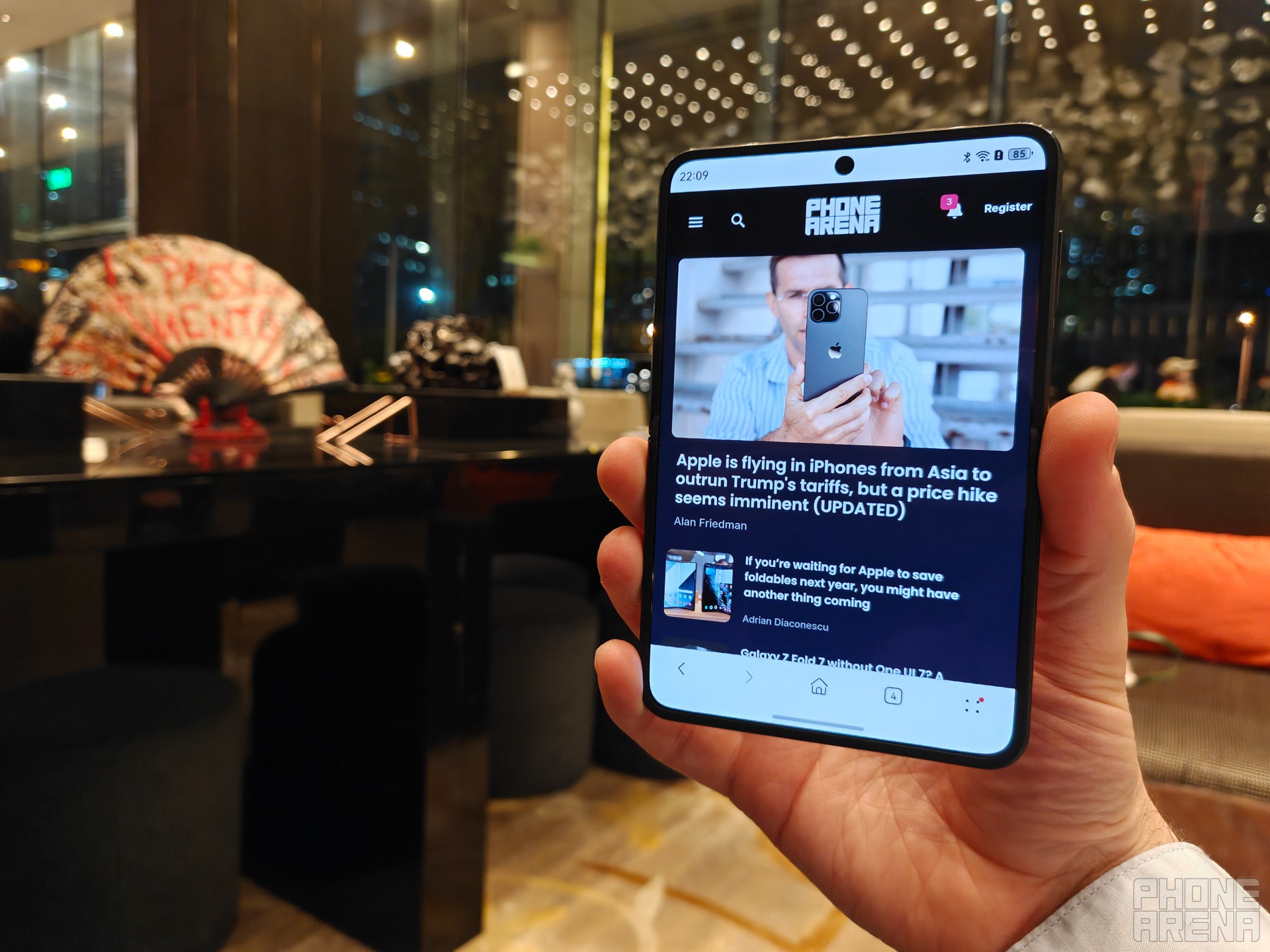 Huawei Pura X unfolded