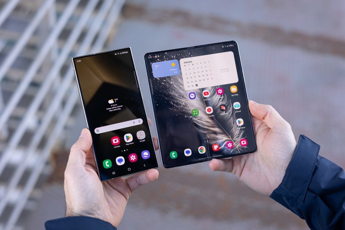 Samsung Galaxy S24 Ultra and Galaxy Z Fold 5