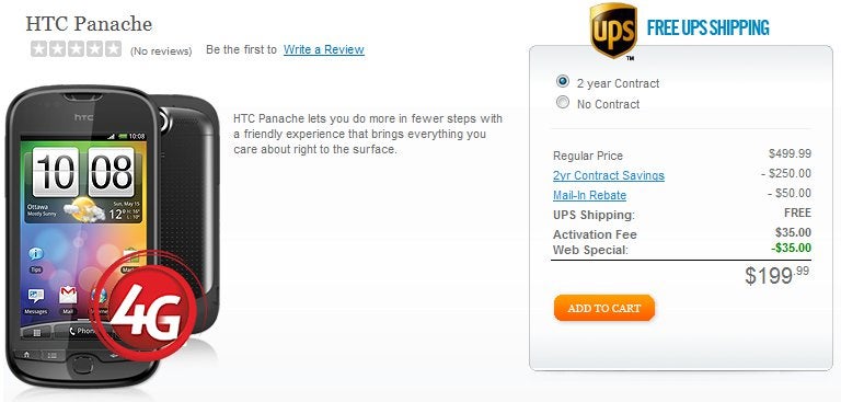 HTC Panache 4G comes out from hiding &amp; is available through Cincinnati Bell for $200