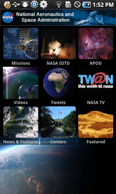Official NASA app lands in the Android Market