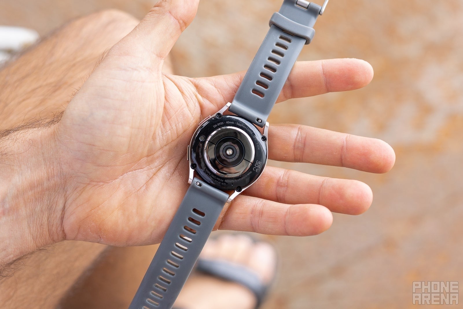 The underside of the Galaxy Watch 6. | Image credit – PhoneArena - Smartwatch Health Statistics Explained