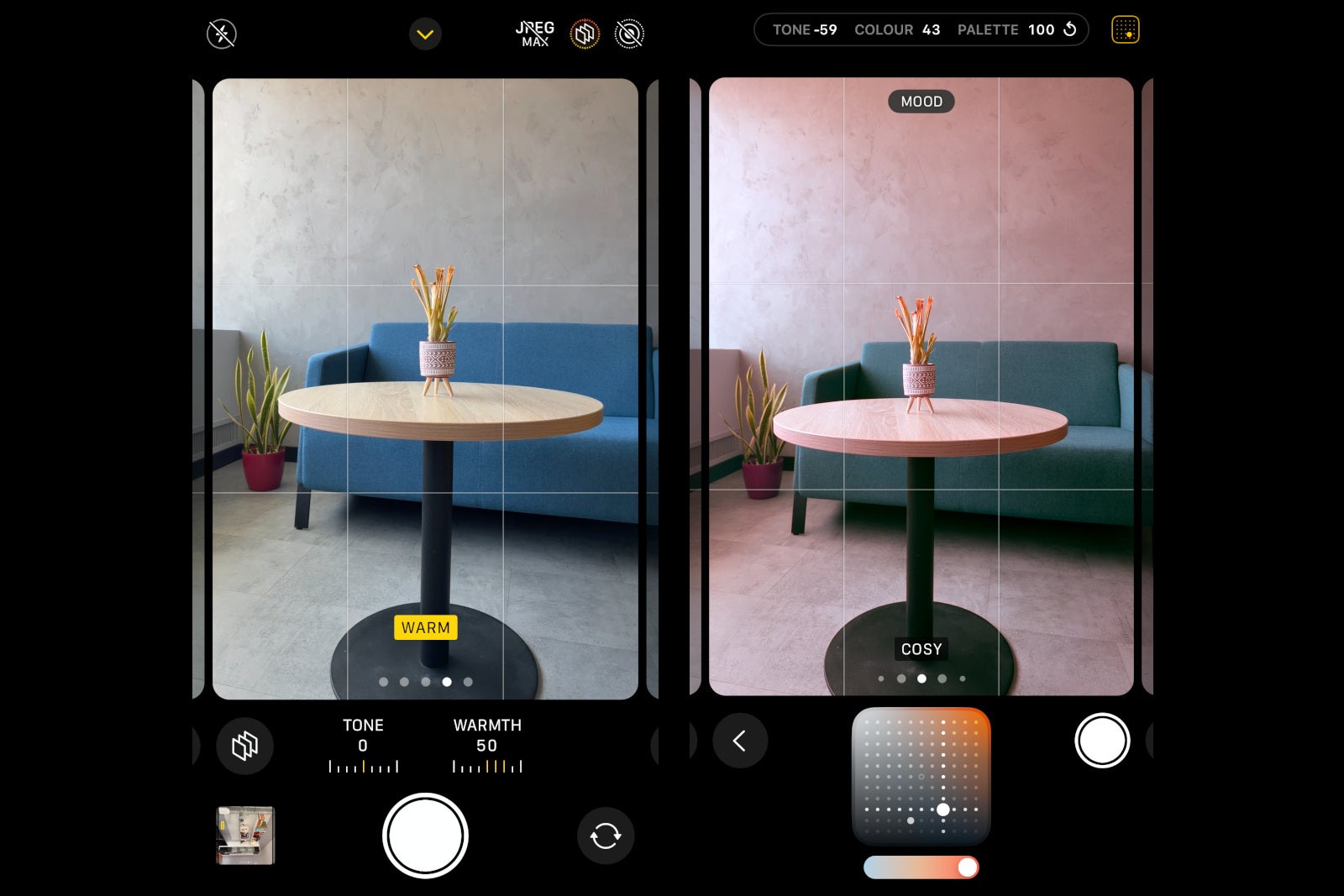 Old Styles on 16e vs new Styles on 16 (Image credit - PhoneArena) - New phone, old tricks: the iPhone 16e’s hidden camera downgrades