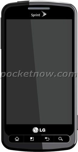 Rendered image of the LG Optimus Slider for Sprint is leaked