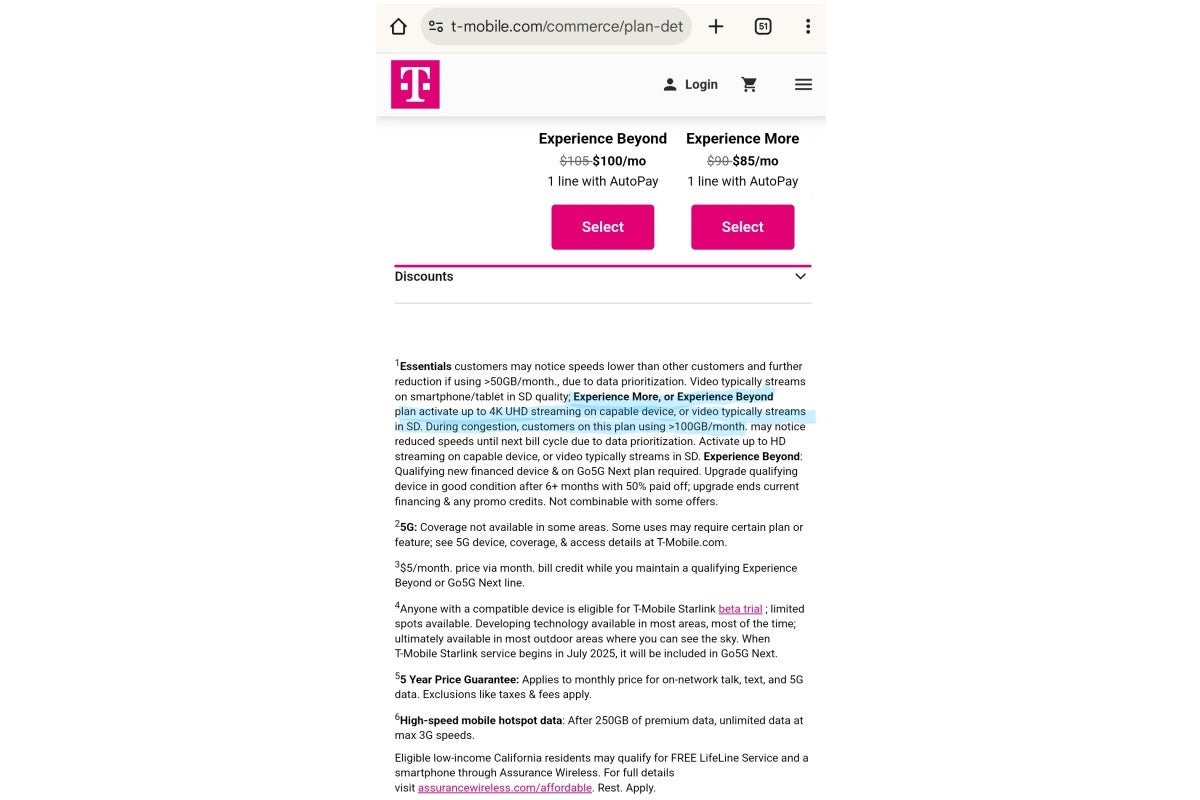 Typo found in the terms of T-Mobile&amp;#039;s new plans