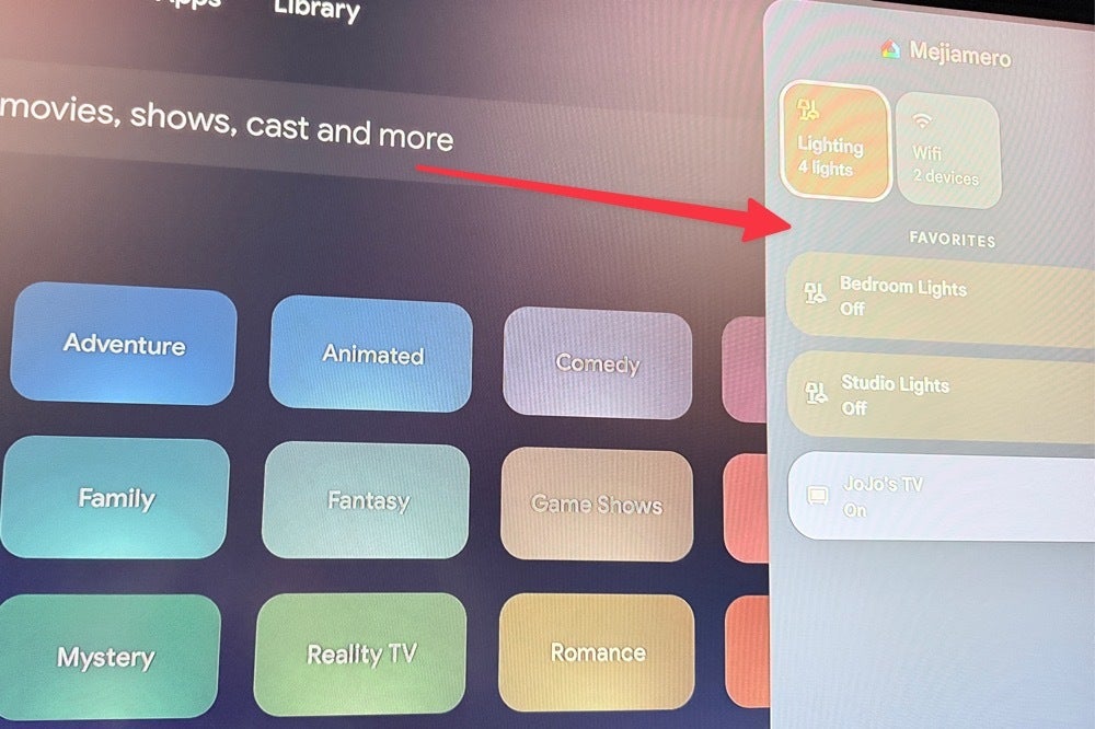 Photo of Google TV Home Panel
