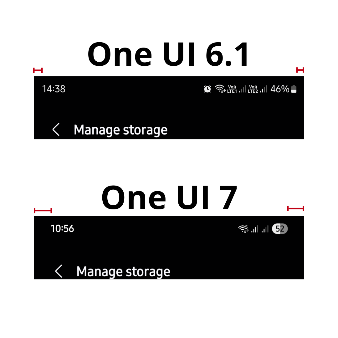 Image Credit - DiFF7Skyns on Reddit - One UI 7 isn&#039;t sitting right with some Galaxy S24 Ultra users - literally