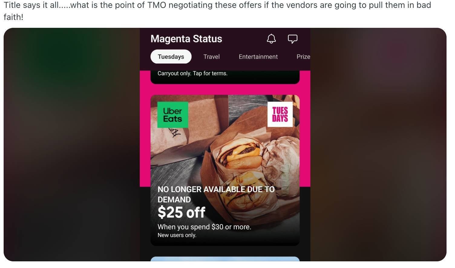T-Mobile Uber Eats