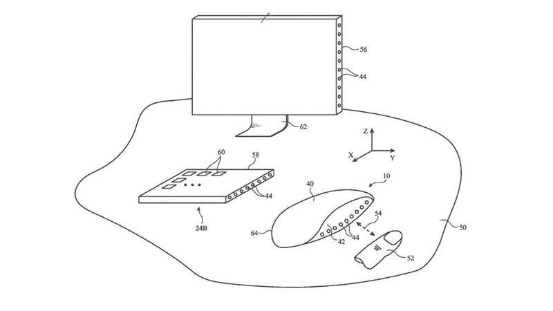 Patent illustration of future Magic Mouse