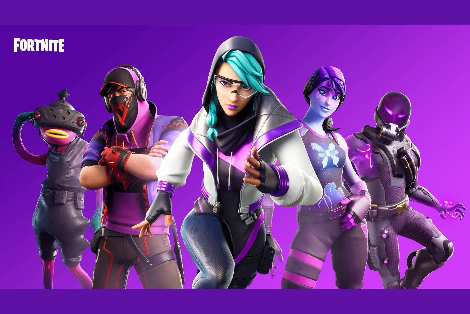 Pôster de marketing do Fortnite dos Jogos Epic