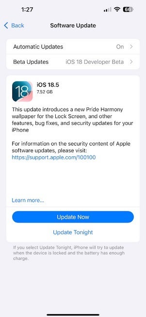 Apple releases the Release Candidate version of iOS 18.5.
