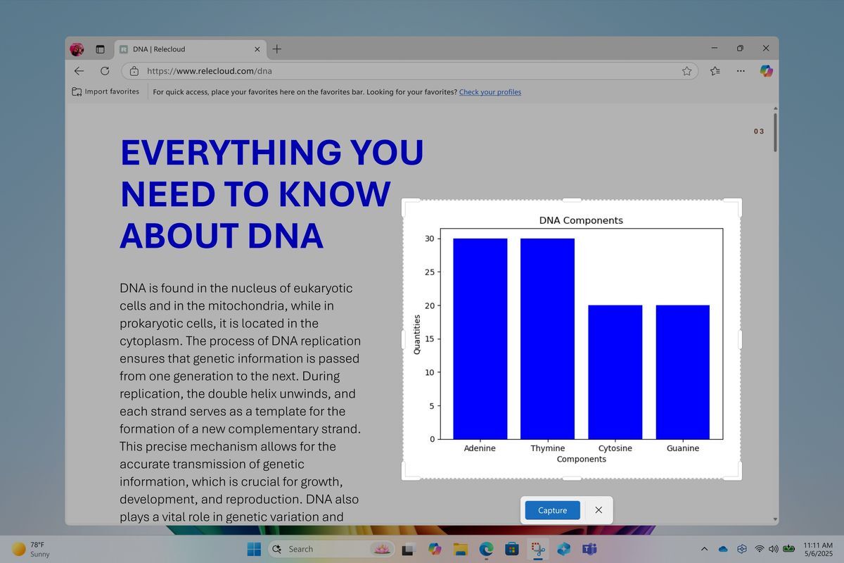 Scipping Tool CreatShot perfeito. | Crédito da imagem - Microsoft - Windows 11 está recebendo um brilho sério - aqui está o que está por vir para copilotar+ pcs