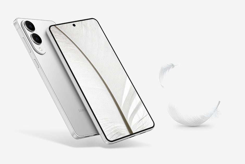 Galaxy S25 Edge promotional image, showing front and back