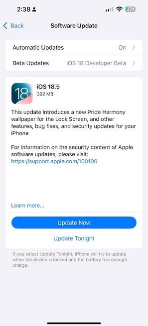 Plenty of security updates come with the update to iOS 18.5 available on compatible iPhone models now. | Image credit-PhoneArena - Loaded with security patches, iPhone users should install iOS 18.5 ASAP
