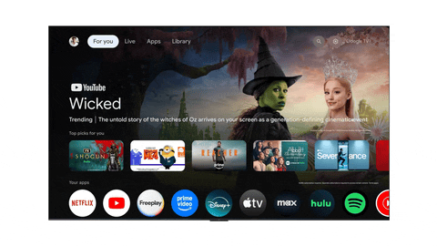 Gemini on Google TV animation